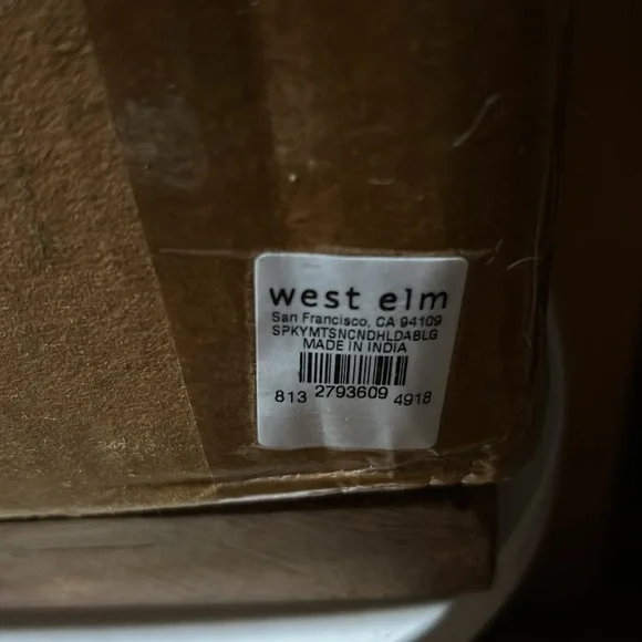 West Elm Spooky 🐍 Snake Hurricane Candle Holder BNIB SO COOL